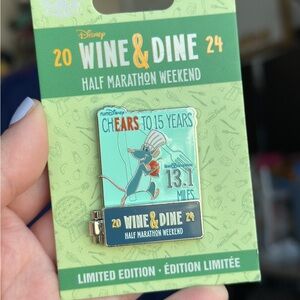 Disney Parks RunDisney 2024 Wine & Dine Half Marathon Weekend Ratatouille Pin